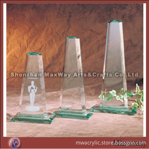 Clear Green High Grade Acrylic Award Trophy